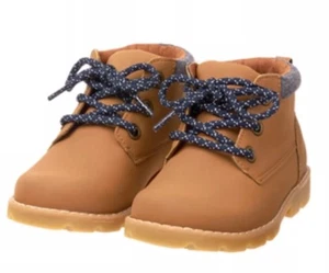 NWT Gymboree North Pole Party Holiday Brown Hiking Boots Shoes Boys Size 8 - Picture 1 of 1