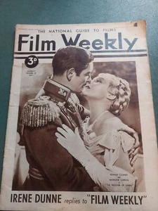Vintage FILM WEEKLY Magazine 30 OCTOBER 1938 Ronald Colman Madeleine Carroll - Picture 1 of 10