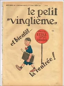 PETIT VINGTIèME/XXème  1933  n°   36  TINTIN  CIGARES PHARAON  BE - Bild 1 von 1