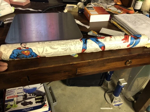 1970s SUPERMAN  Wall Paper 1978 Excellent Shape RARE Mego DC Comics 21” Wide Cover