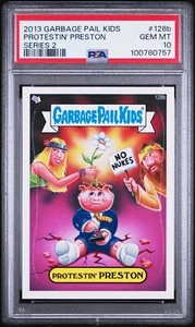 2013 Topps Garbage Pail Kids BNS2 PROTESTIN PRESTON 128b PSA 10 Card adam bomb  - Picture 1 of 2