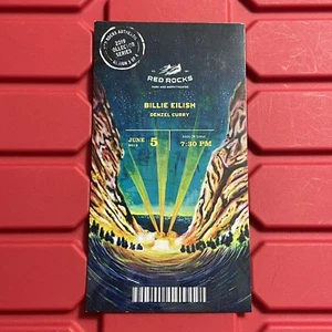 Billie Eilish Denzel Curry Red Rocks Authentic Collector Series Ticket Stub 2019 - Bild 1 von 2