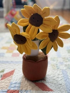 Authentic Jellycat Amuseables Sunflower - BNWT - In Hand Ready To Ship - Picture 1 of 3