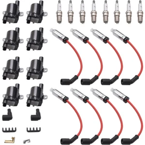 8Pack Ignition Coil+Spark Plug+Wires set For Chevy Silverado 1500 2500 GMC UF262 - Picture 1 of 9