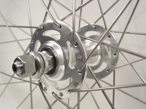 Laufrad Vorderrad Novatec Nabe Felge Rigida Chrina Singlespeed Rennrad hochfl. - Bild 1 von 3