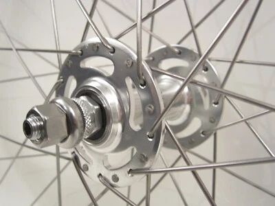 Laufrad Vorderrad Novatec Nabe Felge Rigida Chrina Singlespeed Rennrad hochfl. - Bild 1 von 3