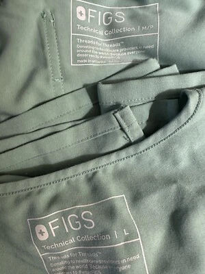 FIGS Women’s Mint  Size L Casma Top/Size M *Petite* Zamora Pants - Image 1 of 3