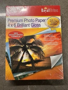 Papel fotográfico brillante Royal Brites Ink Jet - 200 hojas 4" x 6" - Imagen 1 de 2