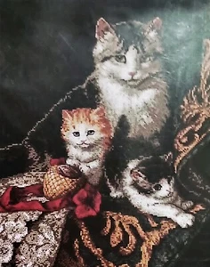 DIMENSIONS Gold Collection CAPTIVATING FELINES Counted Cross Stitch Kit Cats USA - Bild 1 von 3