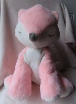 Trend Lab  Pink Fox 11 Inch Plush Stuffed Animal Soft Toy - Image 1 of 4