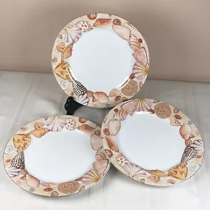Vitromaster Sanibel 1993 Sue Zipkin Sea Shell Speiseteller Set 3 Muschel Muschel - Bild 1 von 6