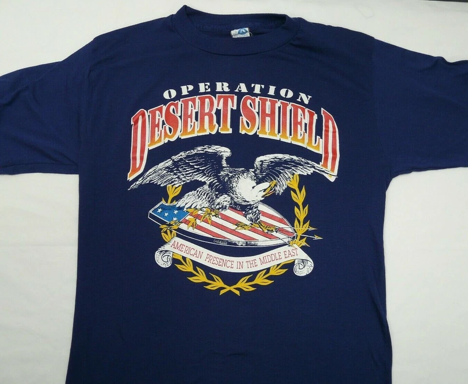 Camiseta Operación Escudo Desierto Presencia Americana en Oriente Medio Talla Mediana Foto 1 de 4