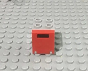 LEGO 2x2x2 Light Bluish Gray Box Container with Red Pull Down Door - Picture 1 of 2
