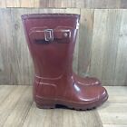 Hunter Red Original Gloss Short Womens Size 5 Rain Boots Waterproof