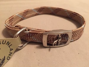 Sunland 16” Dog Collar Brown Rainbow - Picture 1 of 3