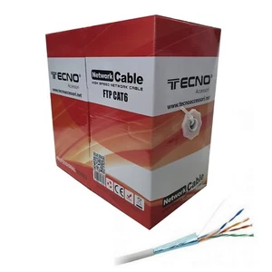 MASSE 100 MT METER NETZWERKKABEL FTP CAT 6 LAN ETHERNET INTERNETSPULE 23AWG CCA - Bild 1 von 7
