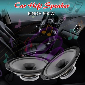2x6.5" Car Speakers Fit 12V Vehicle Door Auto Audio Music Stereo 500W US - Picture 1 of 12