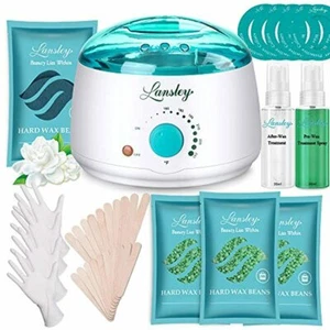 ILansley Waxing Kit for Women Men Coarse Hair Removal with Moisturizing Aloe New - Picture 1 of 7