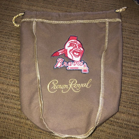 MLB Atlanta Braves  Logo’d CROWN ROYAL BAGS 750 Ml 9x7 Cover