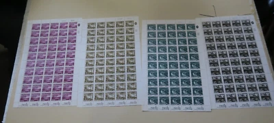 ISRAEL 4 Full Sheet Stamp MNH LANDSCAPES Unhinged with Tabs Mint 50 Stamps Each - Image 1 of 4