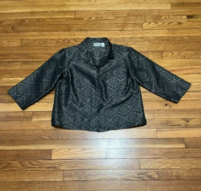 Chaqueta Chico's Design Mujer 1 (M/8) Gris Negro Geométrica Manga 3/4 Ligera Foto 1 de 4