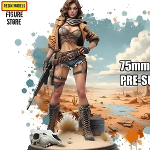 Figura Modelo Sexy Niña Artillero Resina 1/24 Sin Pintar Sin Montar - Imagen 1 de 2