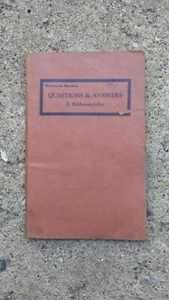 1936 Questions and Answers Seventh Series Haldeman-Julius Book Booklet - Imagen 1 de 11