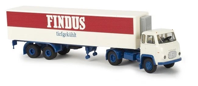 Brekina 85161 - 1/87 Scania Lb 76 Rimorchio - Findus - Nuovo - Immagine 1 di 1