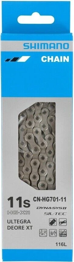 Shimano CN-HG701 Catena Ultegra XT 11V 116 Maglie Quick-Link e-BIKE Corsa Mtb - Immagine 1 di 1