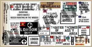 Diorama/Model Accessory - 1/35 Canadian Road Signs, Europe, WW2 #3 - Picture 1 of 3