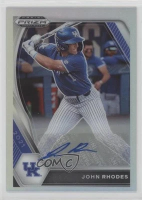 2021 Panini Prizm Draft Picks Silver Prizm Auto John Rhodes #PDP76 Auto - Image 1 of 2