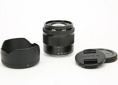 Panasonic Lumix G Vario 35-100mm f/4-5.6 ASPH. MEGA O.I.S. Lens H-FS35100 -Black - Image 1 of 4