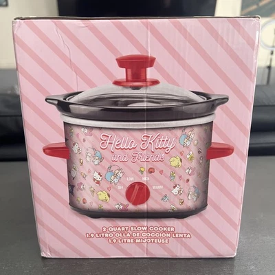 Hello Kitty & Friends 2-Quart Slow Cooker Removable Stoneware Insert 3 Heat NIB - Image 1 of 4