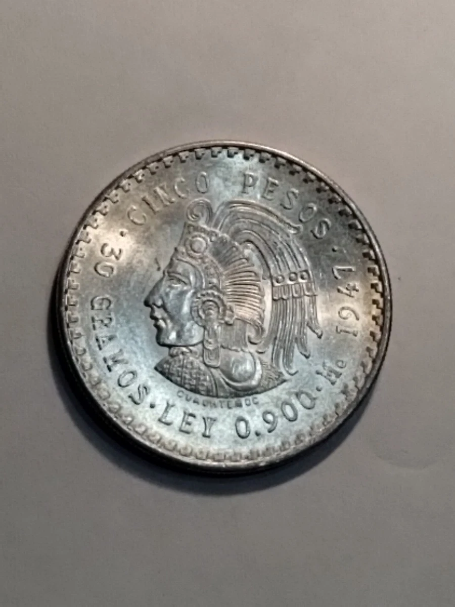 メキシコ　5ペソ硬貨　1948 【NGC MS64】　世界 メキシコ 5ペソ硬貨 1948 【NGC MS64】 世界 メキシコ 5ペソ硬貨 1948