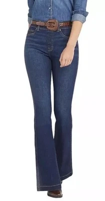 NWT SPANX MIDNIGHT SHADE FLARE PULL UP JEANS SZ XS 26X33 - Image 1 of 4