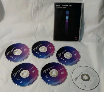 Adobe Creative Suite 4 Producción Premium para Windows Versión DVD Retai Completa Foto 1 de 4