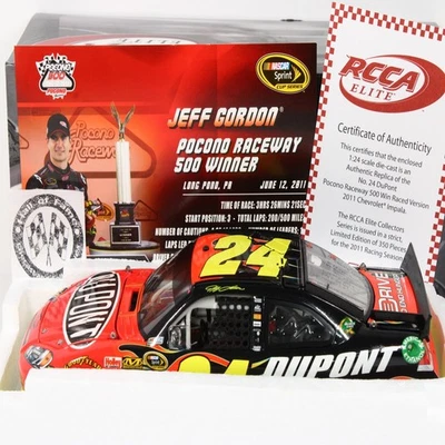 Jeff Gordon 2011 Elite #24 Pocono Race Win Dupont Chevy/350 hecho ¡Mega raro!! Foto 1 de 4