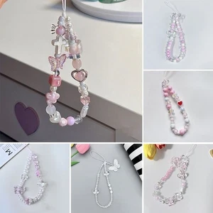 Cartoon Love-heart Butterfly Phone Keychain for Women Girls - Photo 1 sur 15