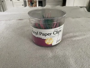 200 Jumbo Vinyl Colored 2" Paper Clips 8 different colors - Picture 1 of 7