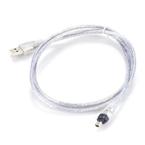 100/200/400 Mbits USB męski na Firewire IEEE 1394 4-pinowy męski kabel do transferu danych - Zdjęcie 1 z 8