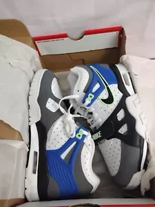 Nike Air Trainer 3 Mid Smoke Grey Game Royal - CN9750-100 Size 5.5Y - Picture 1 of 7