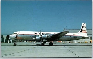 Airplane Riddle Airlines Douglas DC-7CF N301G MSN 45062 Oakland, CA Postcard - Picture 1 of 2