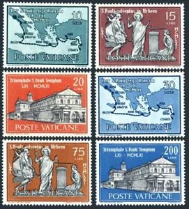 Vatican 304-309,MNH.Michel 369-374. Arrival of St Paul in Rome,1900,1961. - Picture 1 of 1