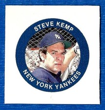 1984 Fun Foods Proof STEVE KEMP (New York Yankees) ex-mt