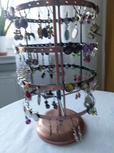 60 Paar Ohrringe, 120Stück Incl Metallständer, handgemacht, Stecker, Hänger, Cli - Bild 1 von 8