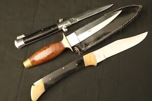 LOT 2x Pocketknives & 1x Fixed Blade Boot Knife; Pakistan & Japan