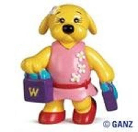 Webkinz Series 2 Figure - Super Shopper Yellow Lab 2.0" Toy Web000482 Cover