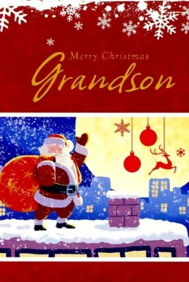 POPULAR GREETINGS Merry Christmas Grandson - SC001-06
