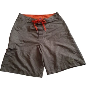 Vtg Y2K Sideout Board Shorts 34 Green with Orange Detail California (small hole) - Picture 1 of 10