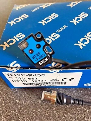  Sick WT2F-P450 Photoelectric Proximity Sensor WT2 Flat 6030582 16016 15437 red - Image 1 of 3